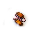 Race Sport 2.5X1In Amber Led Truck Light Marker (W/ 2 Hole Mount) (Pair) Pr RS-O2.5-2HA